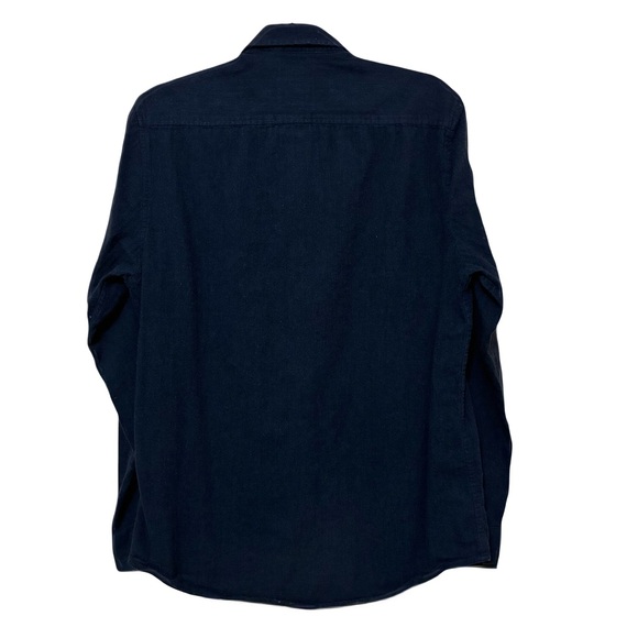 Racing Green British Style Button Up Shirt Men’s M Charcoal Long Sleeve - Picture 2 of 8